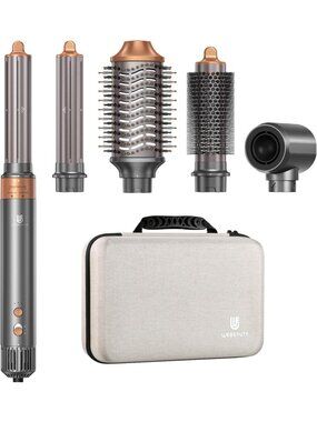 6-in-1 Hot Air Brush Styler for Fast Drying, Curling, Smoothing & Volume